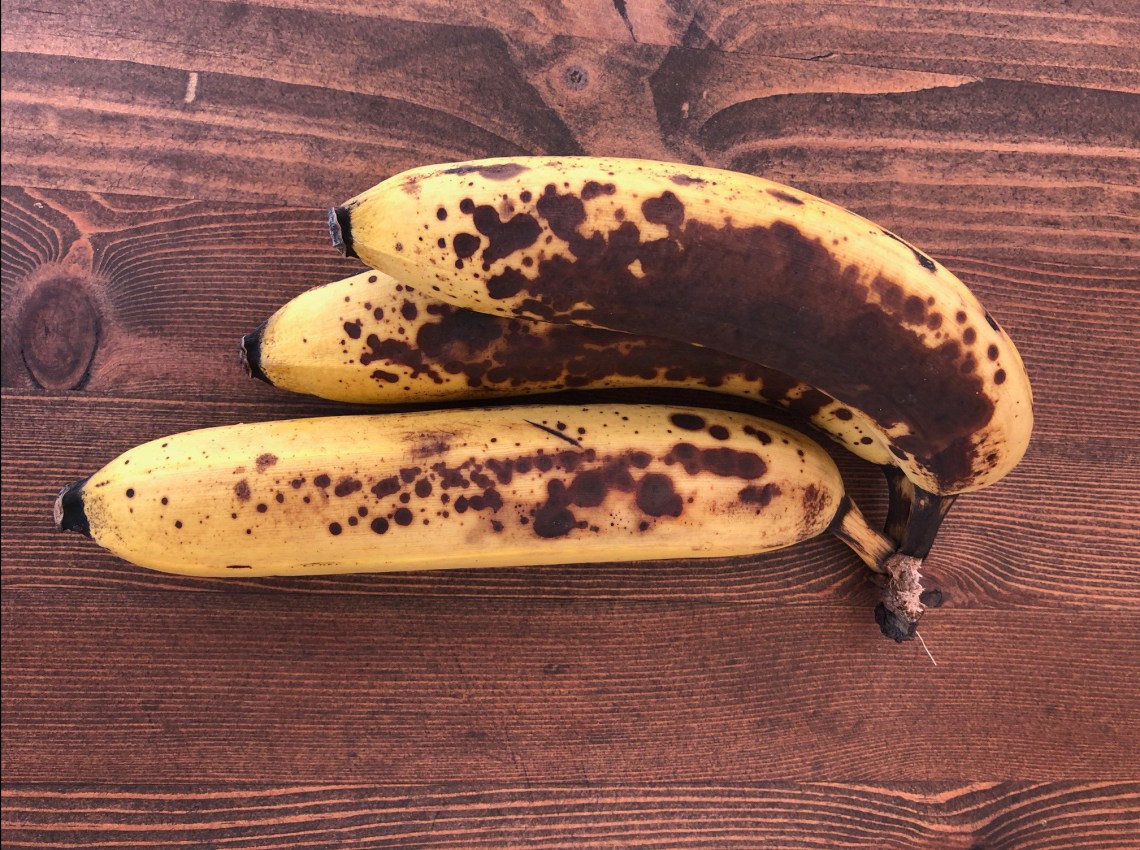 Over ripe bananas